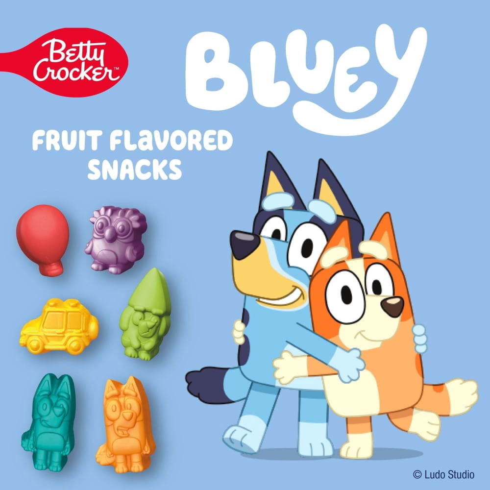 Bluey Gluten Free Fruit Flavored Snacks 10 ct / 0.8 oz - 5 Pack
