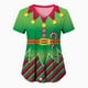 thumbnail image 5 of Tops de Enfermería de Navidad para mujer, uniforme de trabajo, Blusa de manga corta con cuello en V, ropa de enfermería, uniforme de túnica para enfermeras, 5 of 5