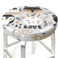 thumbnail image 3 of Balery Funny Animals Series Velvet Round Bar Chair Cushion Cover Adjustable, Protects From Scratches And Stains, Soft & Washable Ideal For Wooden And Metal Stools - 14 Inch, 3 of 7