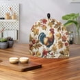 thumbnail image 4 of HELLHERO Rooster Floral Teapot Dust Cover Insulation Dust Proof for Mom Holiday Anniversary, 4 of 8