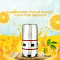 2024 Portable Small Stainless Steel Orange Juicer Manual Fruit Squeezer