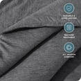 thumbnail image 3 of Bare Home Down Alternative Comforter Set - 3-Pieces - All Seasons - Full, Heather Gray, 3 of 6