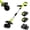 Black + green, variant on Ladcaser 20V Cordless Garden Tiller with 2 x 2.0Ah Batteries & Charger, 9" Tilling Width & 6.3" Depth Electric Garden Rototiller, Portable Lawn Tiller for Garden, Raised Beds, Yard Soil Cultivation