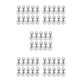 thumbnail image 3 of ZheElen 10pack/lot Metal Key Chain Snap Hooks - Accessories For Personalized Keychain Is Low Gun black 5Set, 3 of 6