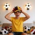 thumbnail image 6 of Unisex Novelty Spike Sun Visor Hat Plush Soft Costume Cap for Summer Sports and Party Events Halloween Dress Up, 6 of 7