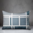 thumbnail image 3 of Creative Products Blue Modern Geo Grid 14x20 Indoor / Outdoor Pillow, 3 of 3