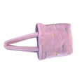 thumbnail image 5 of Plush Cute Cloud Embroidered Shoulder Bag Women Student Casual Elegant Large Capacity Canvas Bag Purple Free Size, 5 of 8