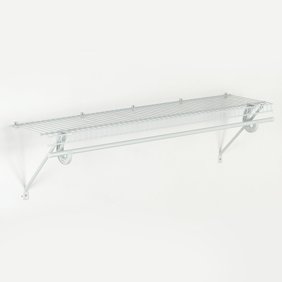 Ez Shelf Expandable Closet Shelf And Rod With No Brackets 40 73