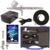 New Precision Dual-Action AIRBRUSH AIR COMPRESSOR KIT SET Craft Cake Hobby Paint
