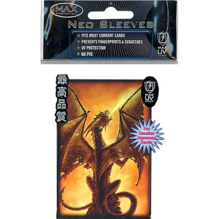 Trading Card Supplies - Max Neo DECK PROTECTORS - FIRE BREATHER (50 pack - Small (Best Neo Spacian Deck)