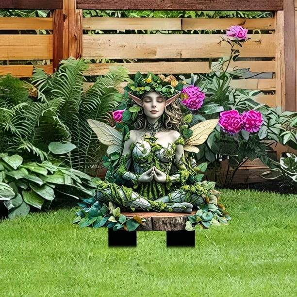 Adorno de jardín de hadas acrílico, decoración de colibrí, artesanía duradera para exteriores, estilo bohemio, para patios, diseño resistente a la intemperie, adorno de jardín de resina,