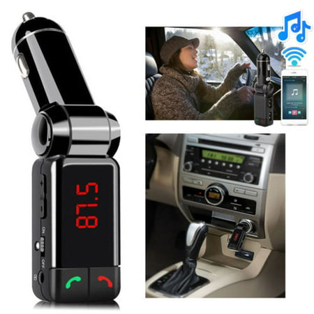 Bluetooth Car Kit FM Transmitter Car Charger MP3 Player USB for iPhone