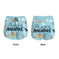 thumbnail image 6 of Uemuo Let's Go on an Adventure Pattern Women's Athletic Shorts High Waisted Running Shorts with Liner Pockets Gym Elastic Workout Shorts-XX-Large, 6 of 9