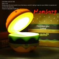 thumbnail image 2 of Cute Kids Desk Lamp, Rechargeable Hamburger Shaped with Adjustable Neck, Dimmer, Touch Switch, Night Lights for Children's Room, 2 of 4