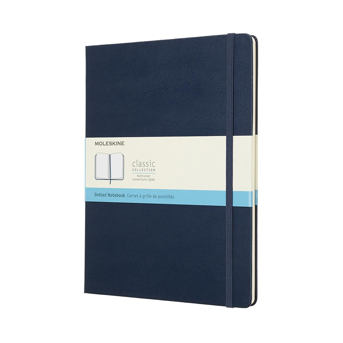 Moleskine Classic Notebook, Extra Large, Dotted, Blue Sapphire, Hard Cover (7.5 X 9.75) (Other