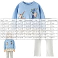 thumbnail image 4 of NIEWTR Kids 2-Piece Clothes Long Sleeve Outfits Toddler Pajamas Set 2Pcs Features Soft Round Neck Top + Stretchy Full Length Pants Cozy for 3T-6T Daily Wear(A-Light Blue,2-3 Years), 4 of 9