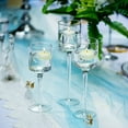 Nuptio Hurricane Glass Candle Holder for Wedding Table Centerpiece Long