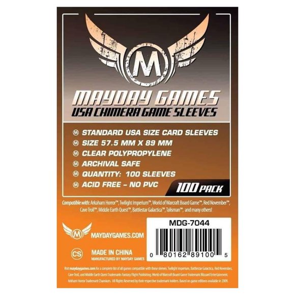 Pochettes de Cartes Standard USA Chimera 57,5 mm x 89 mm