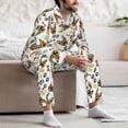 thumbnail image 7 of Naloa German Shepherd Dog Men’s Pajamas Set - Long Sleeve Button Down Sleep Shirt and Pajama Bottoms Sleepwear Set-XX-Large, 7 of 7