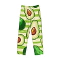 thumbnail image 5 of Balery Avocado Green Striped print Men's Pajama Pants,Ultra Lightweight Pjs,Lounge Pant-Large, 5 of 9