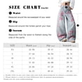 thumbnail image 5 of Mrmall Y2K Vintage Cherry Blossom Embroidered Wide‑Leg Jeans for Women High Waist Baggy Raw Hem Denim Trousers, 5 of 6