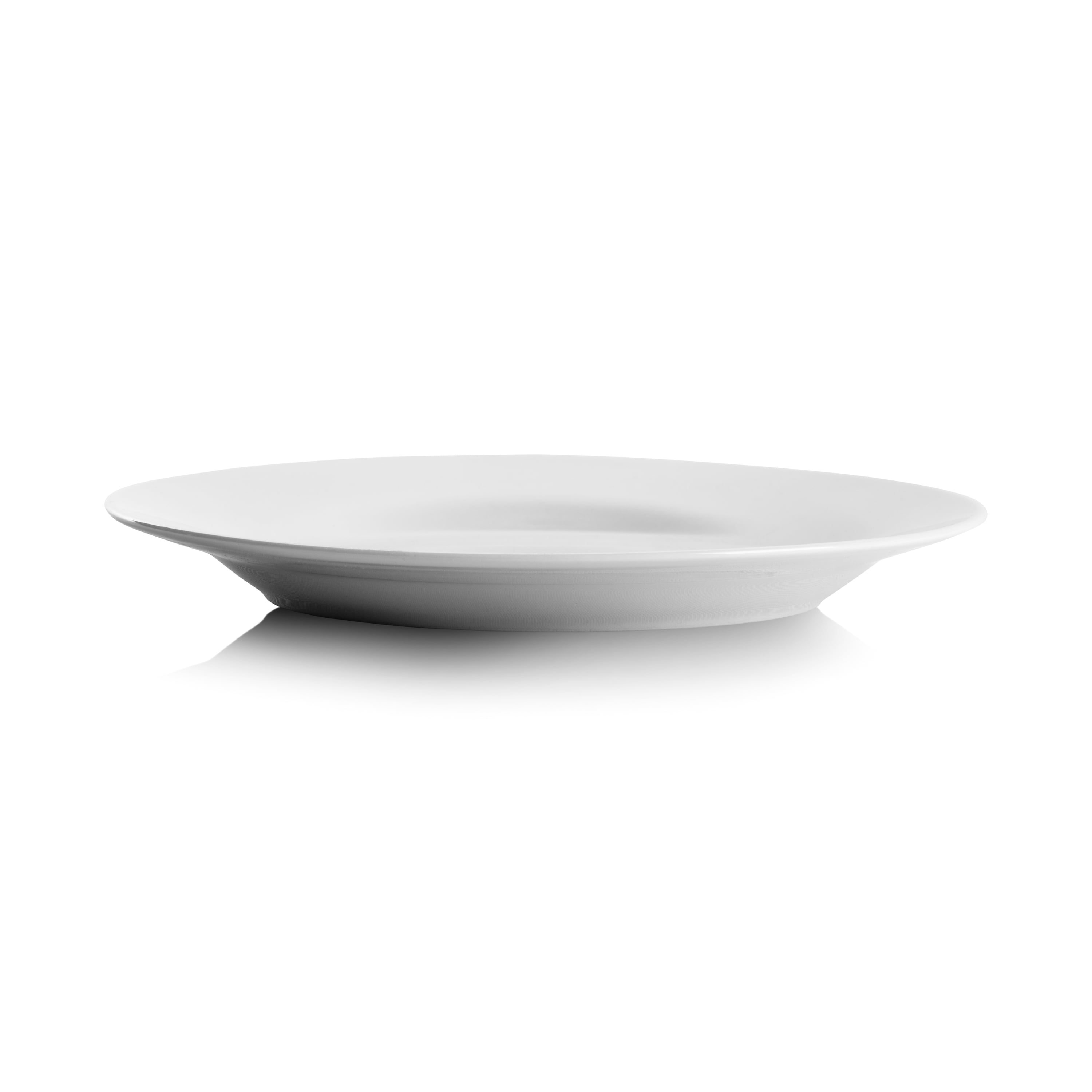 10 Strawberry Street Simply White 7.5" Round Ceramic Salad Plate, Set of 6
