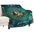 thumbnail image 2 of Yibo Blanket Gifts Rectangular Flannel Zodiac Blanket Cozy Blankets Gift for Boys Girls Teen Women Men Tarot Cards Lovers Birthday Anniversary Festival, 2 of 8