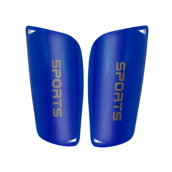 UPGRATOR 2 Pairs Lightweight Soccer Shin Guards EVA Protective Gear for Adults Orange Blue