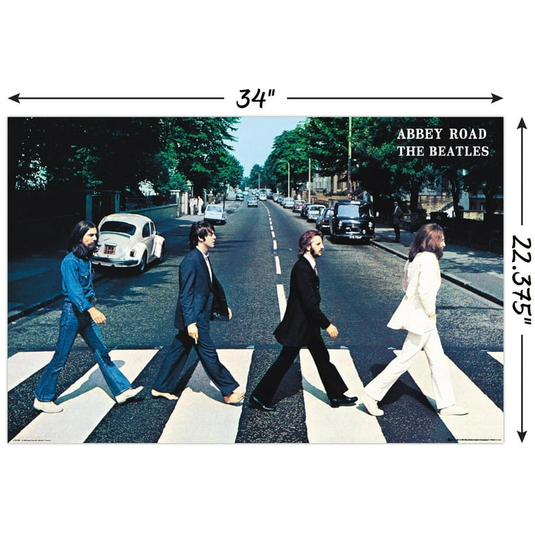 入手困難　The Beatles  ABBEY ROAD　タペストリー　ポスター　ディスプレイ The Beatles - Abbey Road Wall Poster, 22.375