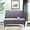 Gray, variant on Upholstered Loveseat Couch for Living Room - Tufted Button Dining Room