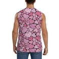 thumbnail image 4 of Daiia Sweet Heart Printed Men's Tank Tops,Casual Soft Sleeveless Gym Muscle Shirts Bodybuilding Tee-X-Large, 4 of 8