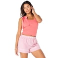 thumbnail image 5 of Celebrity Pink Women's Removable Bow Ribbed Tank Top, Sizes XS-XXXL, 5 of 7