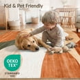 thumbnail image 4 of ODIKA 6'x9' Machine Washable Non-Slip Area Rug, Unique Artistic with Abstract and Cool Vibe High Traffic Rug, Brown, 86757, 4 of 7
