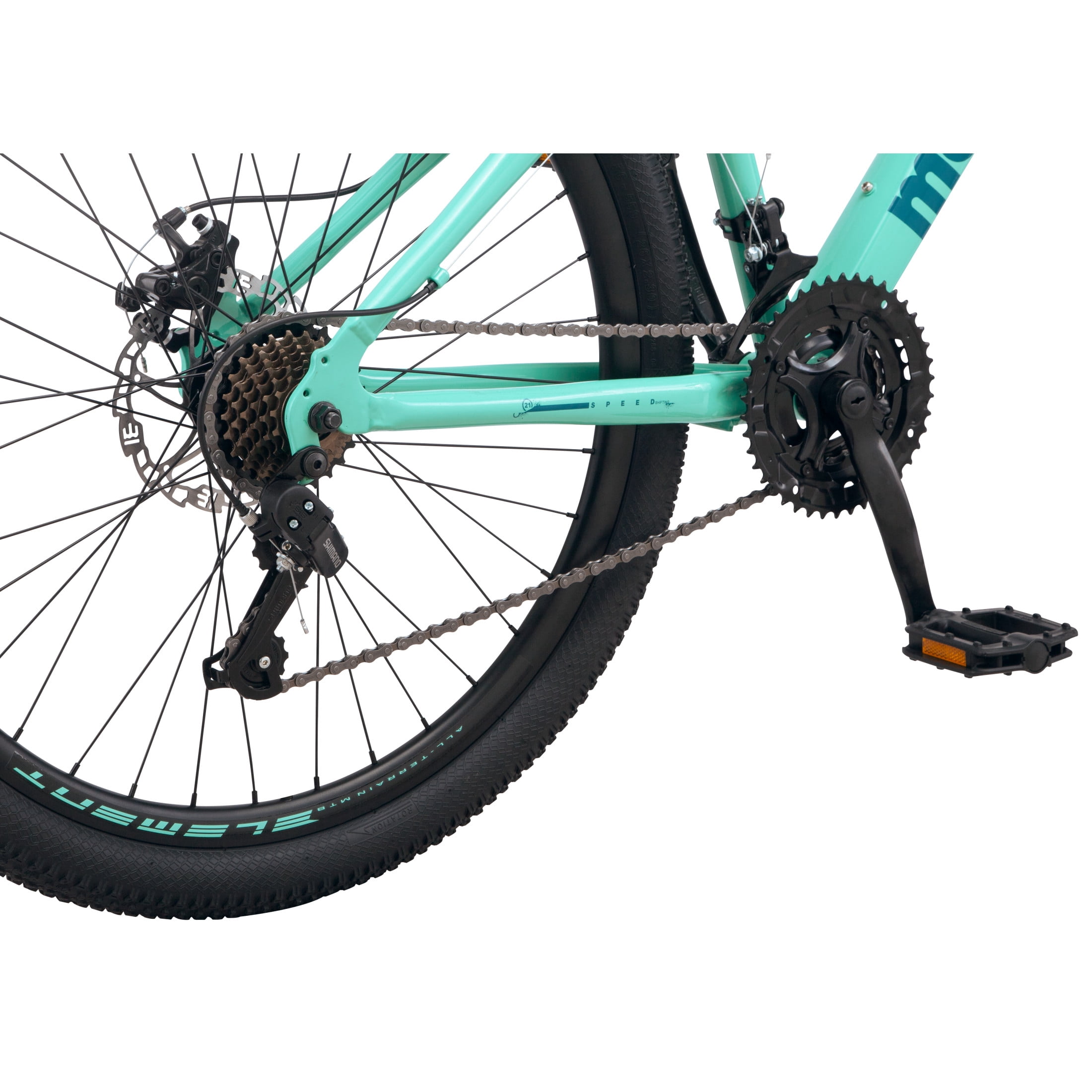 Mongoose Grafton Mountain Bike, 26-Inch Wheels, 21 Speeds, Teal