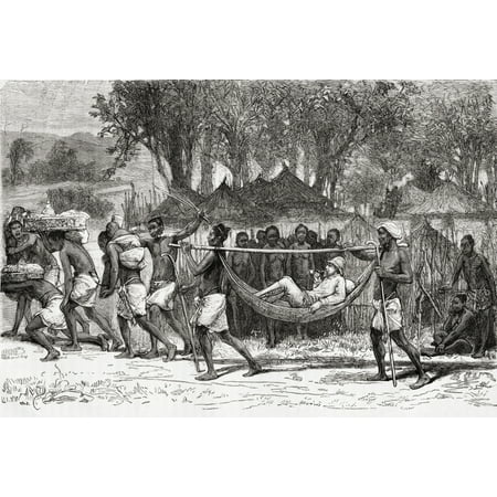 Verney Lovett Cameron Arriving At The Village Of Oulonnda Africa During His Travels There In 1872 To 1876 Verney Lovett Cameron 1844 To 1894 English Explorer In Central Africa From El Mundo En La