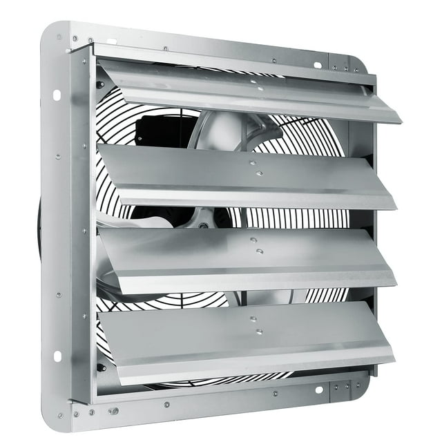 Ventilador de escape con persiana VEVOR, 16 pulgadas, 2000 CFM, montaje en pared, ático