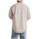 thumbnail image 5 of Blusas y camisas de manga larga y cuello redondo para hombre, estilo casual, de color liso, de poliéster y algodón., 5 of 5