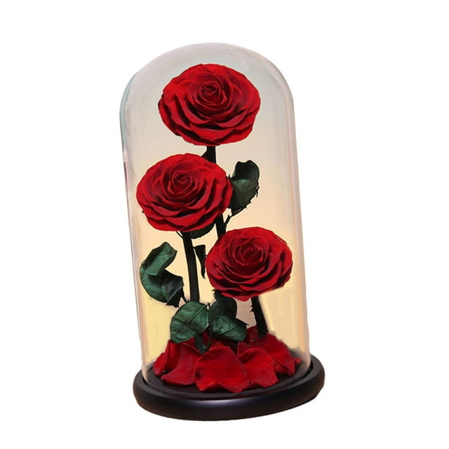 Rosa Eterna en Cúpula de Cristal BLESIY Regalos del Día de San Valentín