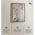 thumbnail image 2 of Pearl Glimmer Canvas Elegant Gold Abstract by Art Remedy, Gold Frame, 10" x 15", 2 of 7