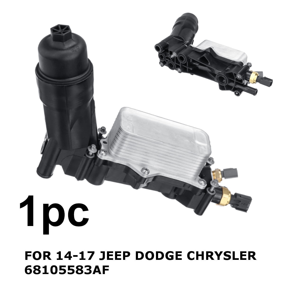 Engine Oil Filter Adapter Housing For Jeep Dodge Chrysler Ram 1417 68105583AF