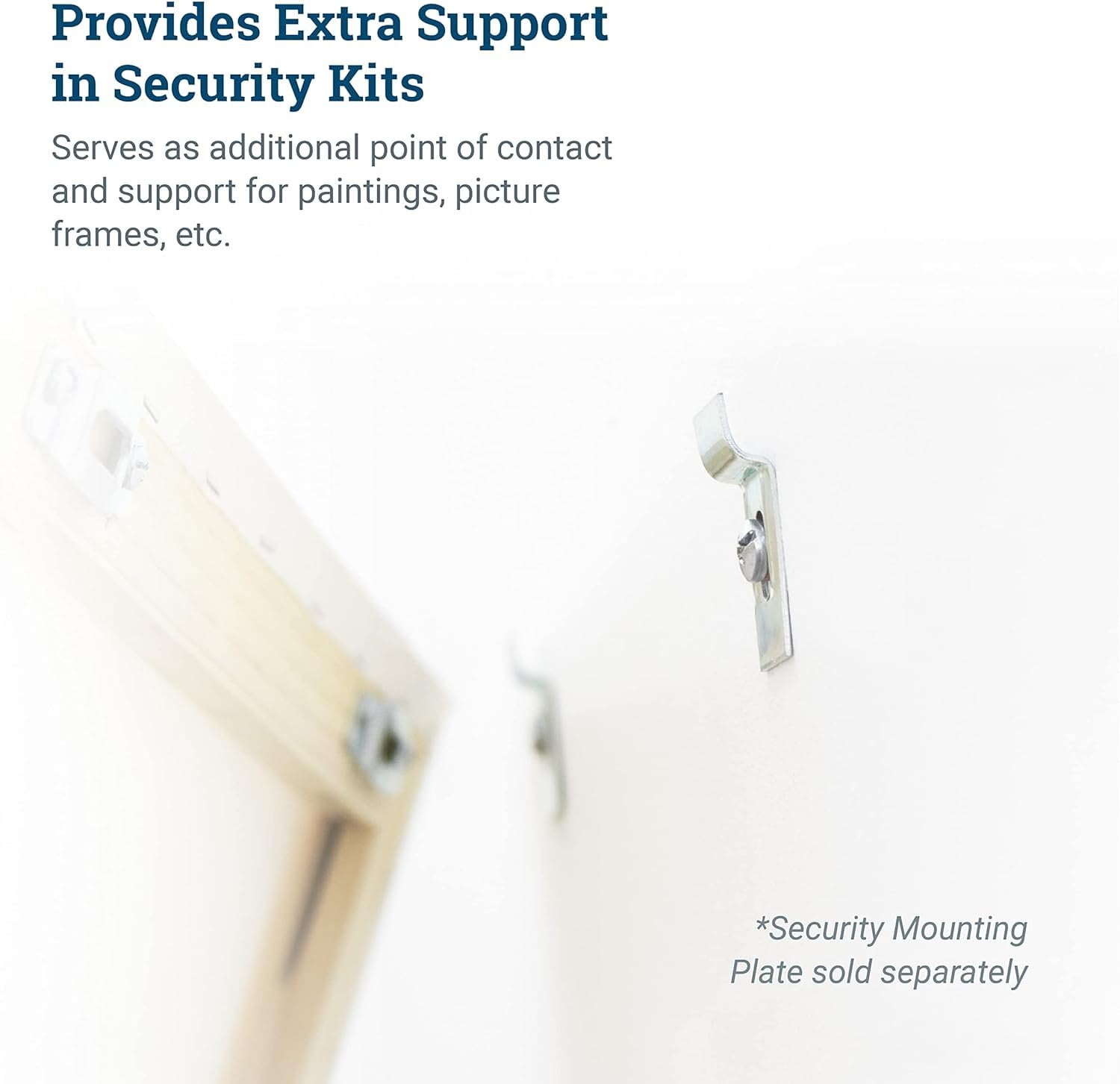 Picture Hang Solutions Security Wall Bracket for Frame-Locking Security Kit for Wood and Metal Frames 100 Pieces per Pack