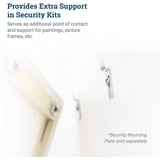 Picture Hang Solutions Security Wall Bracket for Frame-Locking Security ...