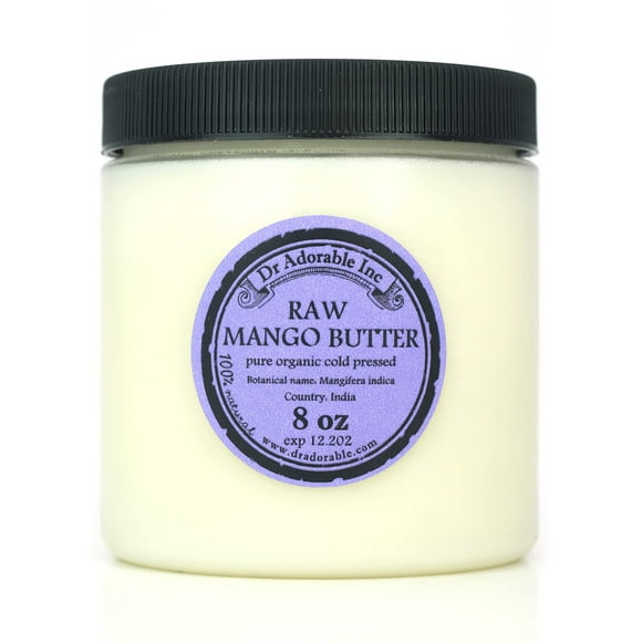 Dr Adorable - 8 oz - Mantequilla de mango - Pura Natural Premium Orgánica Cruda