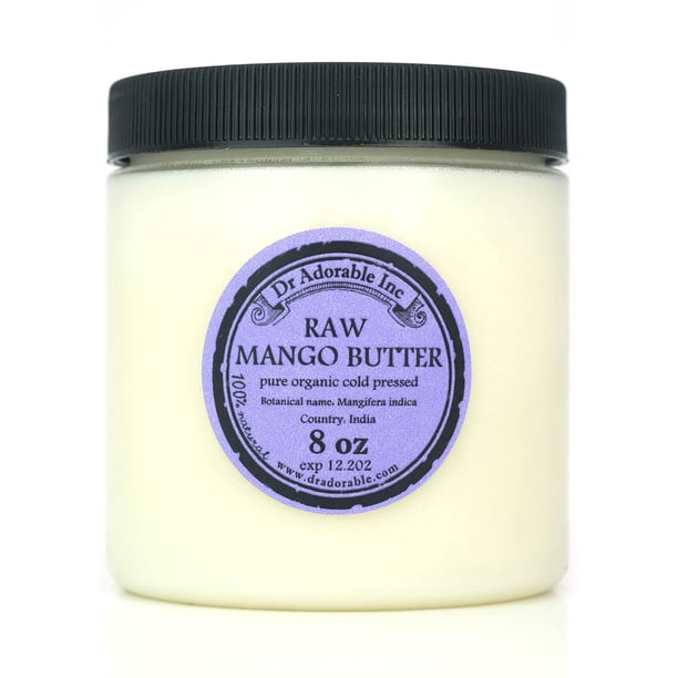 Dr Adorable - 8 oz - Mantequilla de mango - Pura Natural Premium Orgánica Cruda