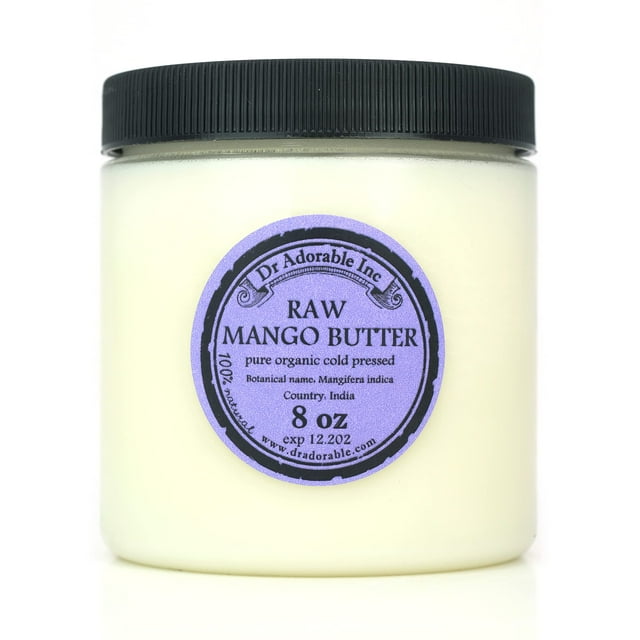 Dr Adorable - 8 oz - Mantequilla de mango - Pura Natural Premium Orgánica Cruda