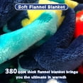 thumbnail image 4 of Dinosaur Blanket for Boys, Kids Dinosaur Throw Blanket for Boys and Girls, Fluffy Cozy Dinosaur Fleece Blanket with Vibrant Colors and Cute Design, Soft and Warm Throw Blanket - 50x60 Inches, 4 of 6