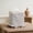 Coffee, variant on WIERPOP Striped Fabric Tissue Box Cover Cotton Tissue Holder with Ruffled Hem and Top Opening for Bedroom Homestay Decor
