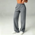 thumbnail image 2 of UKHCCC Sweatpants for Women with Pockets Women's Casual Elastic Waist Joggers, Soft French Terry Drawstring Lounge Pants, Relaxed Fit Straight Leg Workout, Travel, or Lounging S-2XL, 2 of 9