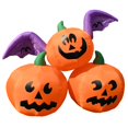 thumbnail image 2 of ALEKO Halloween Inflatable Decoration Winged Jack-O-Lantern Trio - 6 Foot, 2 of 10