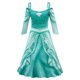 thumbnail image 1 of Disney princesa sirena Ariel Rapunzel Jasmine vestido niñas Tiana niños Cosplay disfraz Halloween cumpleaños fiesta ropa Outfits2T Gao Jinjia LED, 1 of 2